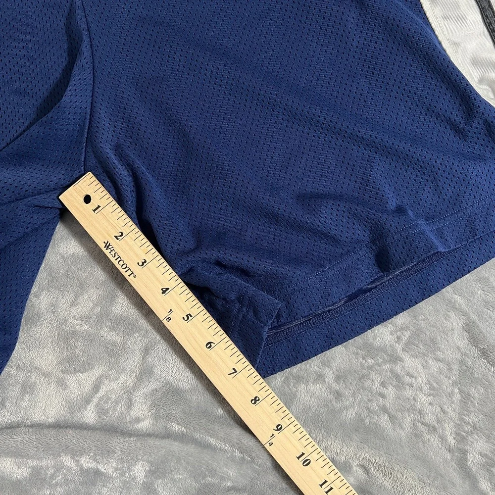Vintage Adidas Shorts Mens Medium Blue Mesh Dazzle Shiny 90s Y2K Gym Training